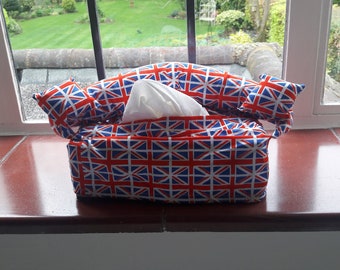 Pretty Union Jack "sofa" Tissue Box