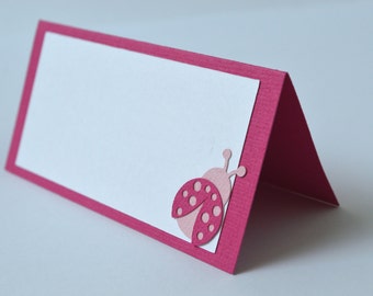 Ladybug Pink Food Labels