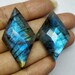 AAA Quality,Labradorite Tilak,Natural Labradorite Tilak 21 to 41 MM, Free Size Labradorite Faceted Flat Back,Pendant,Earrings,Loose gemstone
