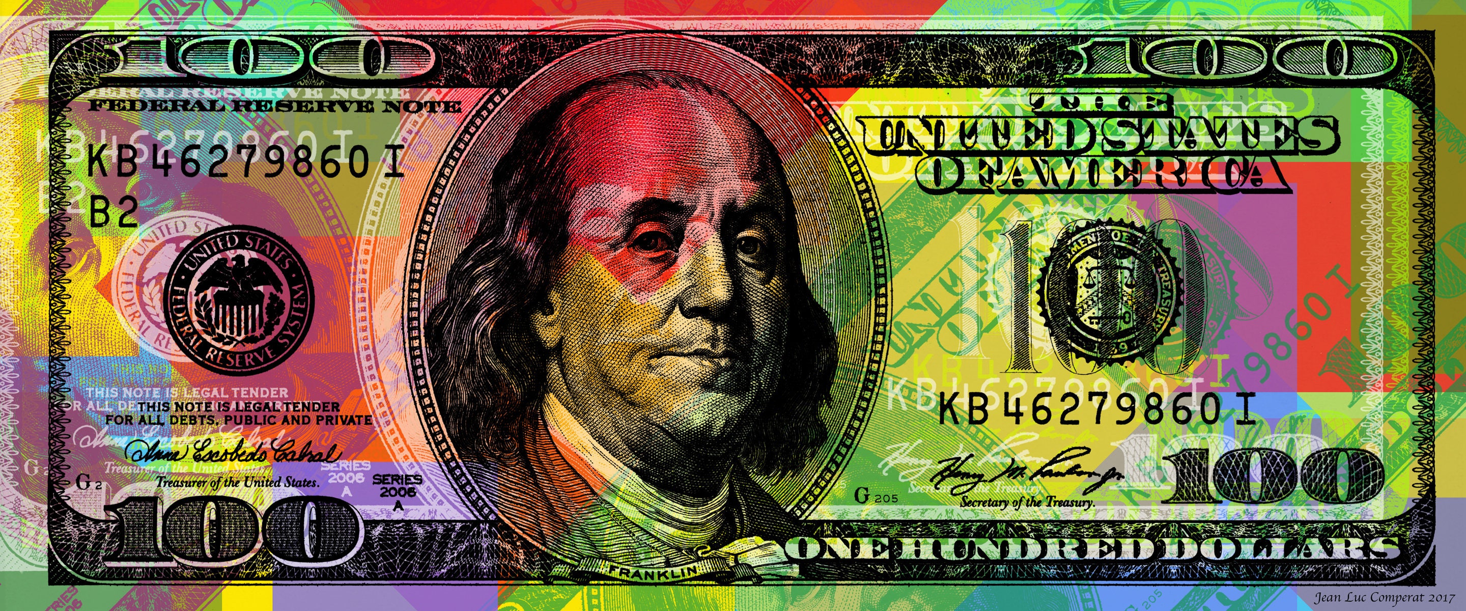 Franklin Benjamin 100$ арт