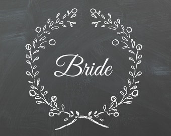 Bride/Groom chalkboard sign