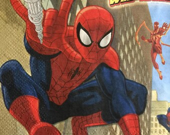 Paper Napkins For Decoupage Party Napkins Children Boys Napkins Set 4