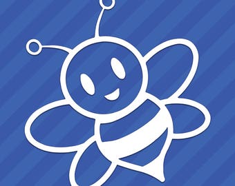 Cute Bumblebee Vinyl Decal Sticker