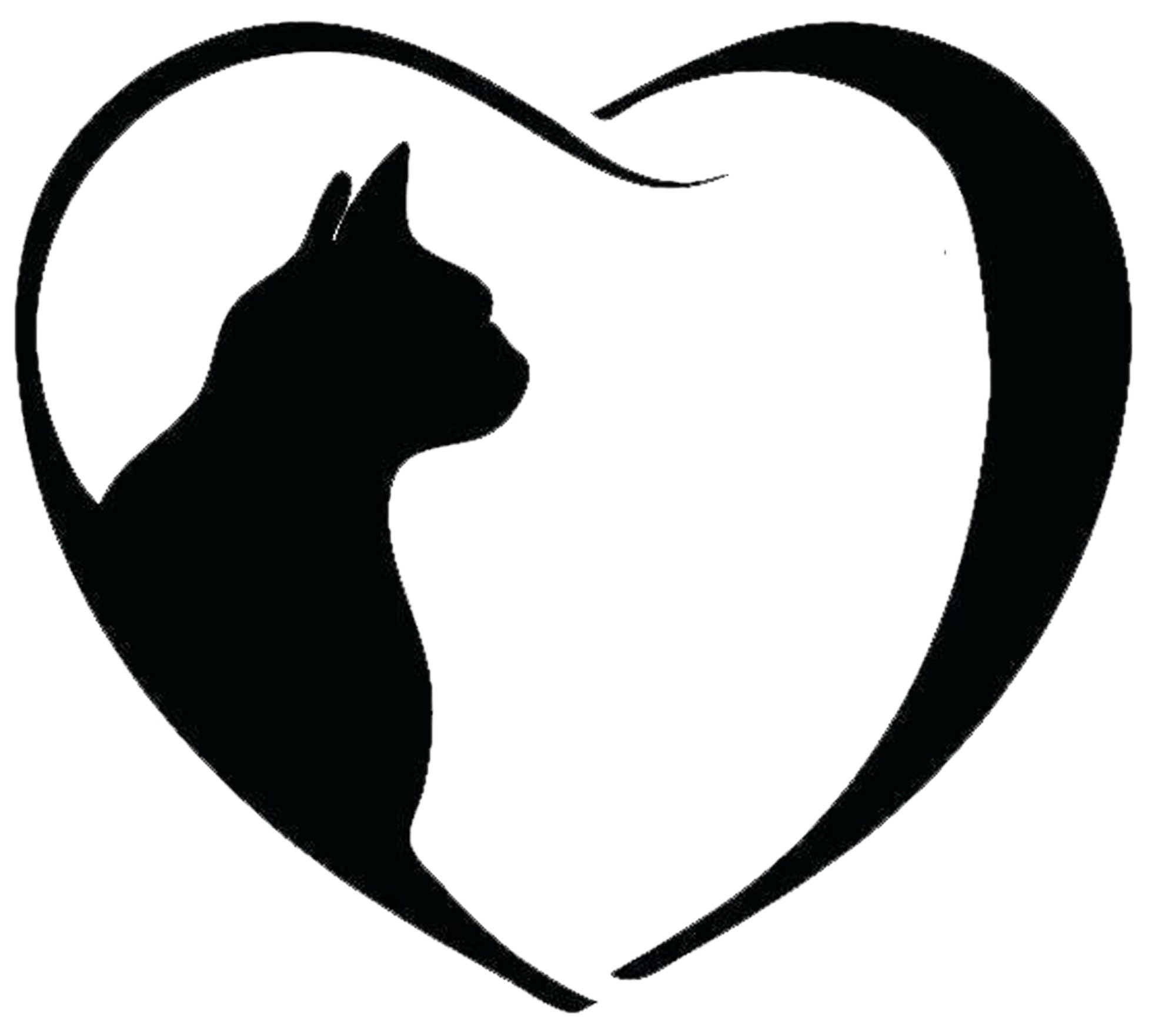 Черная кошка трафарет