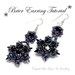 PDF beading tutorial pattern - Brier earrings - 8mm - 1088 - Swarovski Chatons