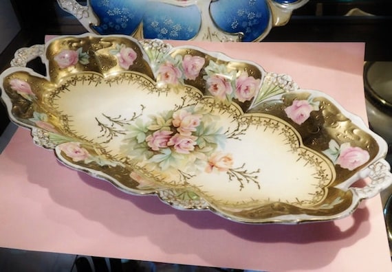 RS Prussia Porcelain Celery Dish / Relish 12"