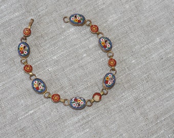 Italian micro mosaic bracelet