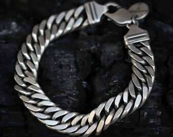 Sterling Silver Double Chain Link Bracelet