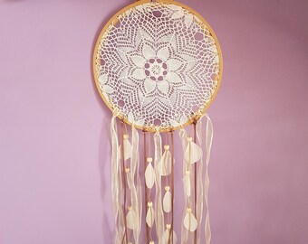 Doily dreamcatcher "Bohemia"