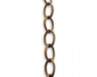 Vintaj CH20 - 5mm Fine Oval Chain - 24 inches