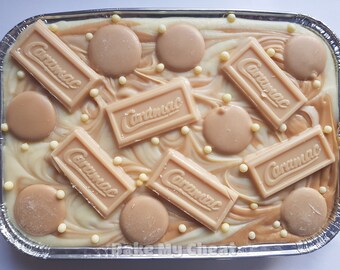White Chocolate and Caramel Caramac Fudge Tray