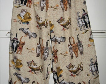 Cute Cat Pajama Bottoms or Lounge Pants