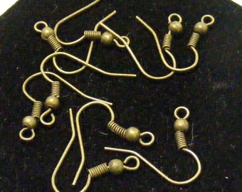 Brass Earwires 40 pieces for 2.25