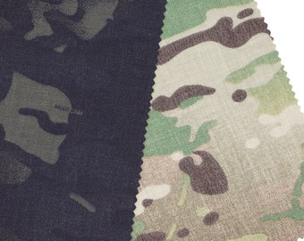 BY THE YARD, 1000 Denier Nylon Cordura Fabric, Multicam Classic, Multicam Black