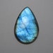 Natural Blue labradorite cabochon Pear shape loose semi precious gemstones cabochons size 29 x 44 mm approx code 7175 Labradorite Flashy
