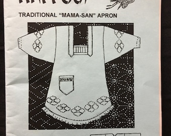 Uncut Pattern KAPPOGI Traditional "Mama-San" Apron