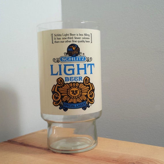 schlitz beer glass 1970s