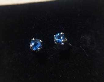 Blue Sapphire Earrings