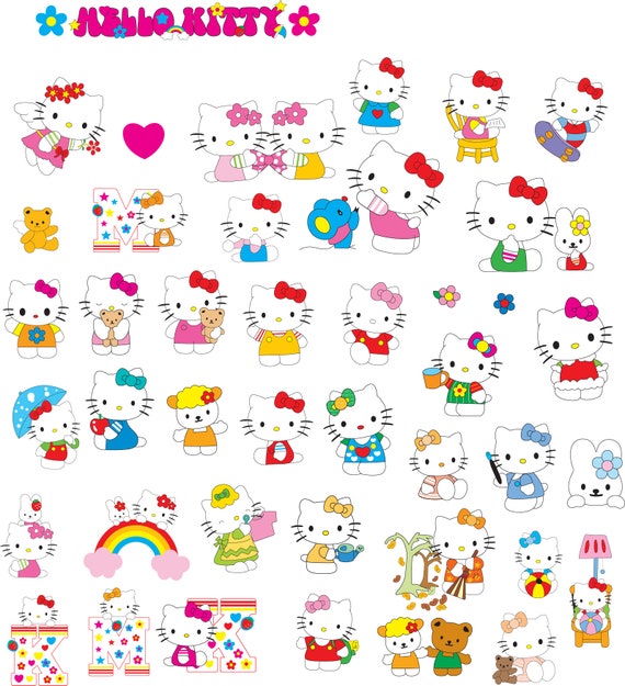 All Recipes - 40 Hello Kitty SVG Clipart, 40 Hello Kitty...