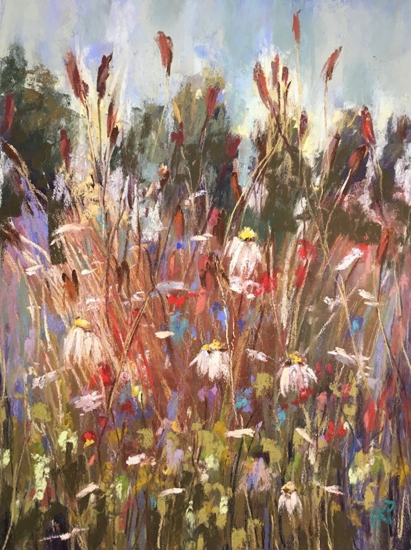 Wildflowers painting from Etsy
