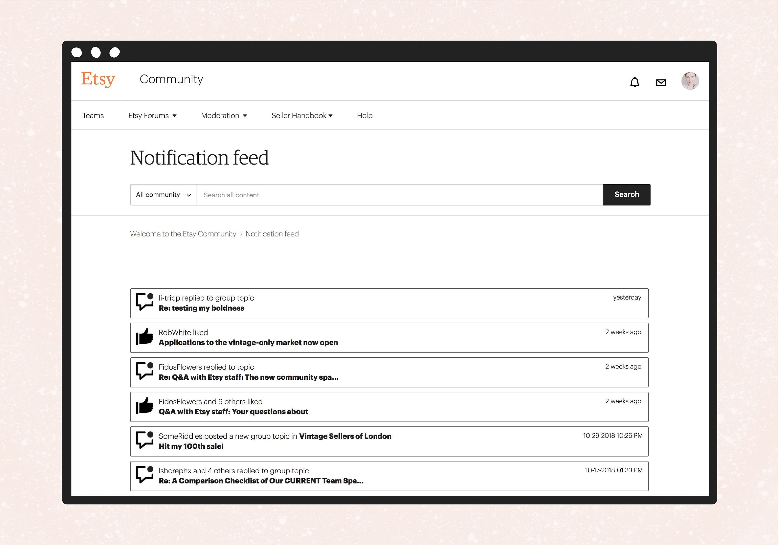 Improvements to Etsy Teams and Forums