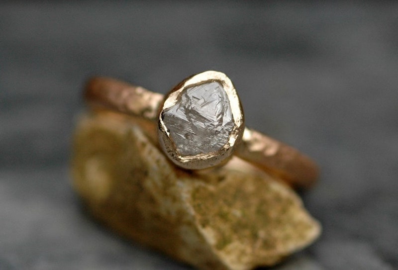 Non traditional engagement cheap rings etsy