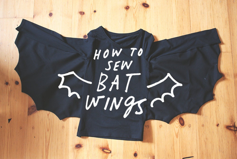 Finished DIY bat wing costume Finished DIY bat wing costume