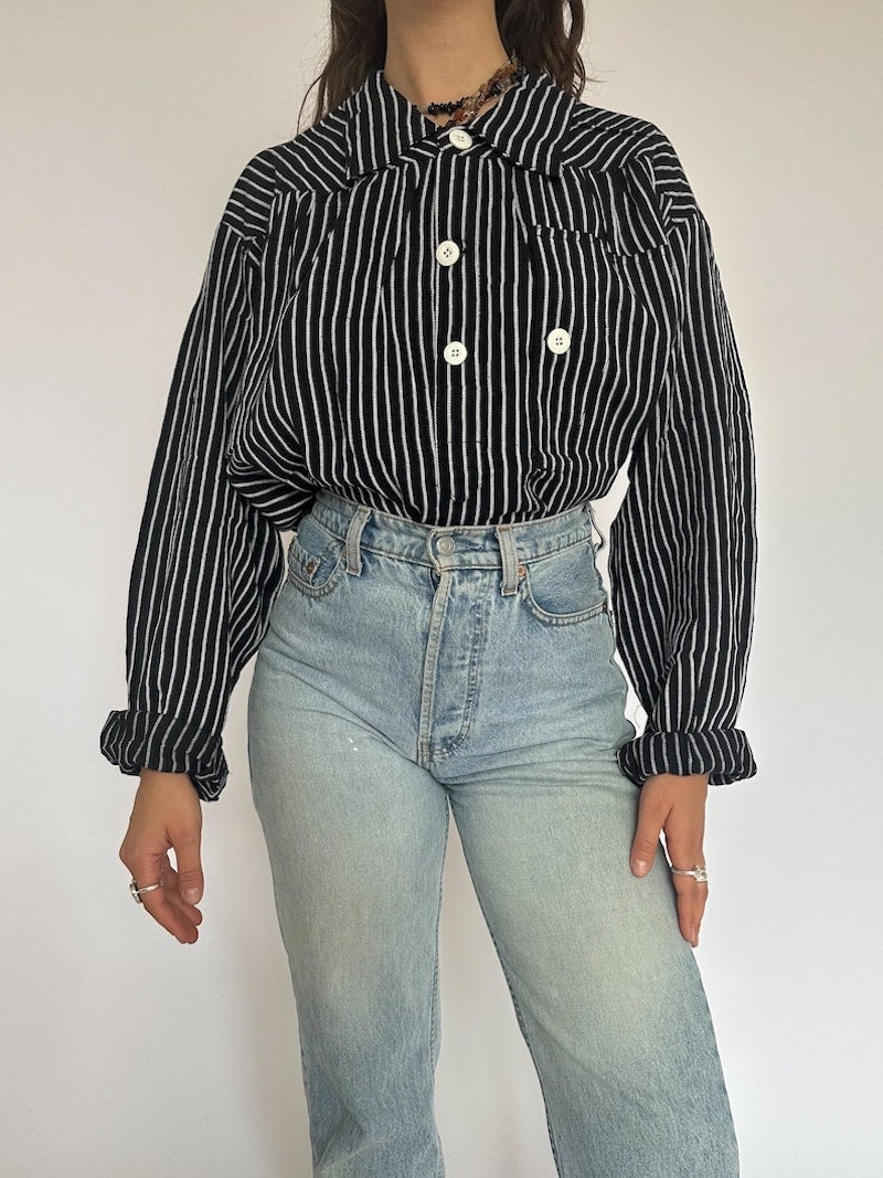 A vintage deadstock workwear shirt from Etsy.