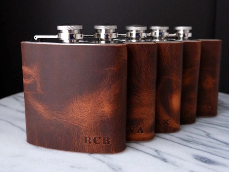 Personalized flask for groomsmen