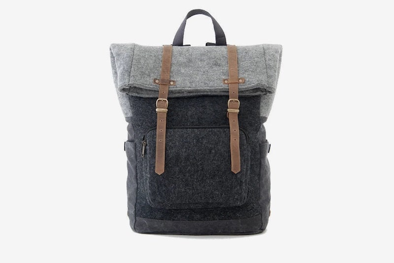 Wool backpack from Etsy