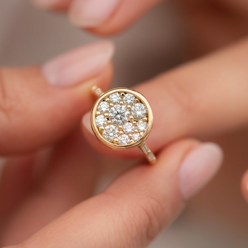 Cluster engagement ring styles from Etsy Cluster engagement ring styles from Etsy