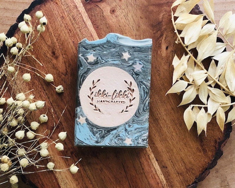 A handmade bar of soap from Etsy.