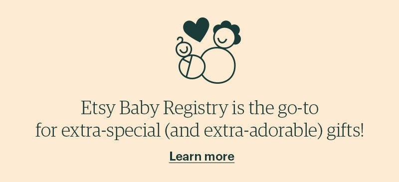 Etsy Baby Registry banner