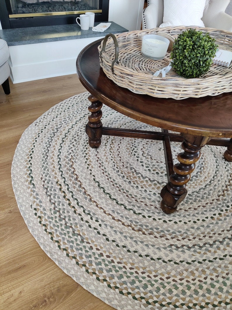 Braided rug on Etsy