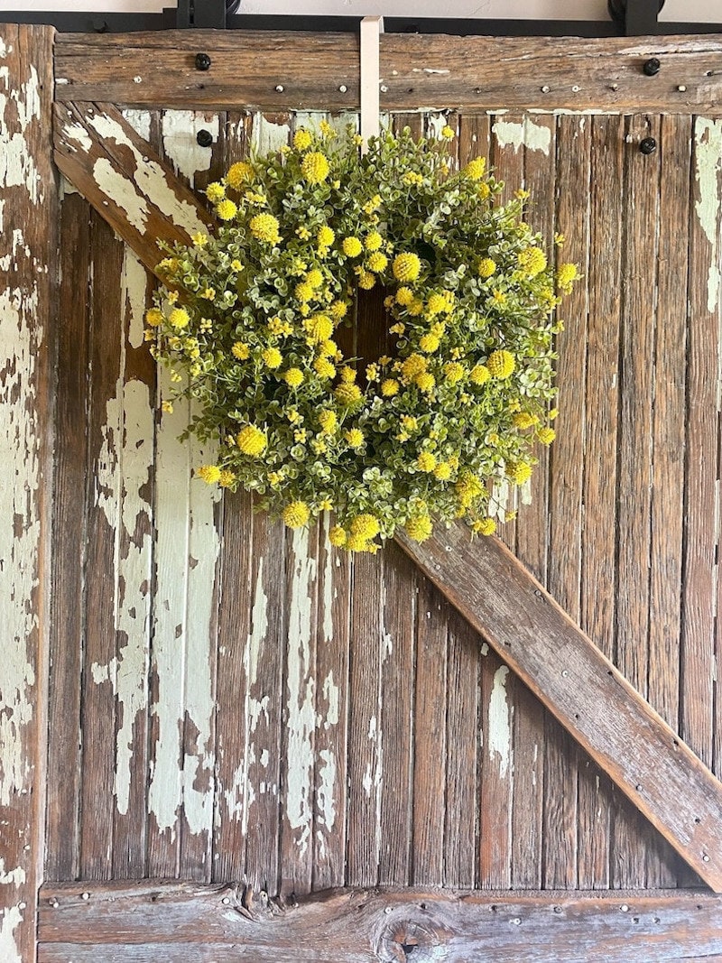 Spring Light Green Floral Wreath