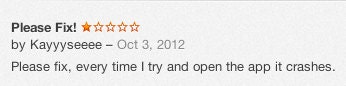 Bad IOS review