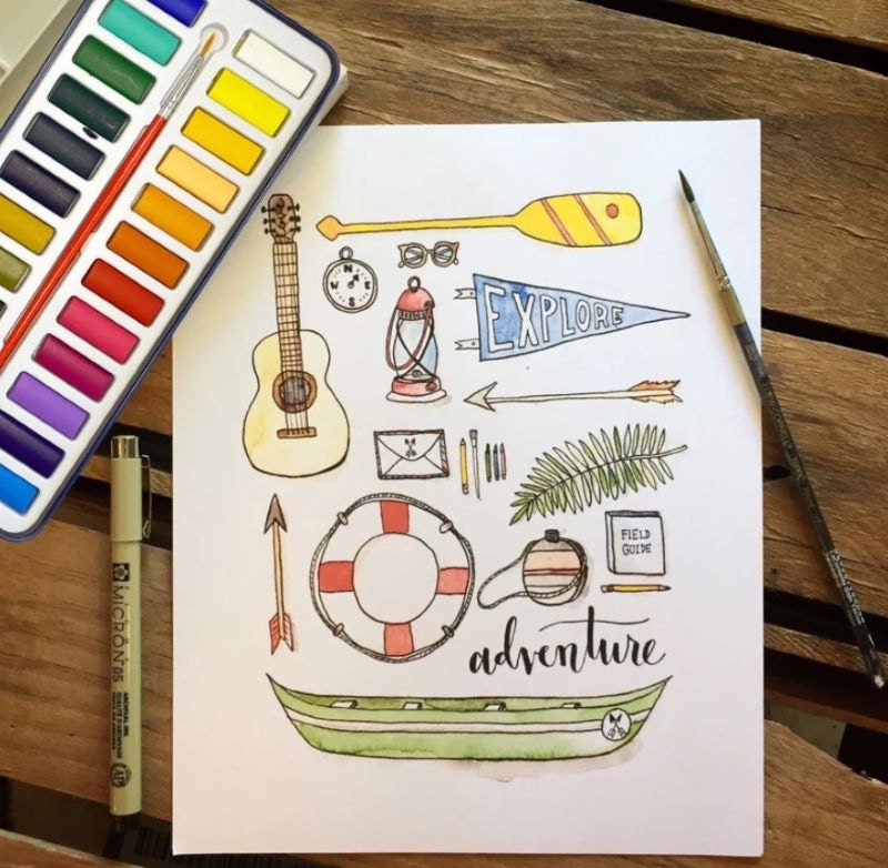 Watercolor kit for beginners
