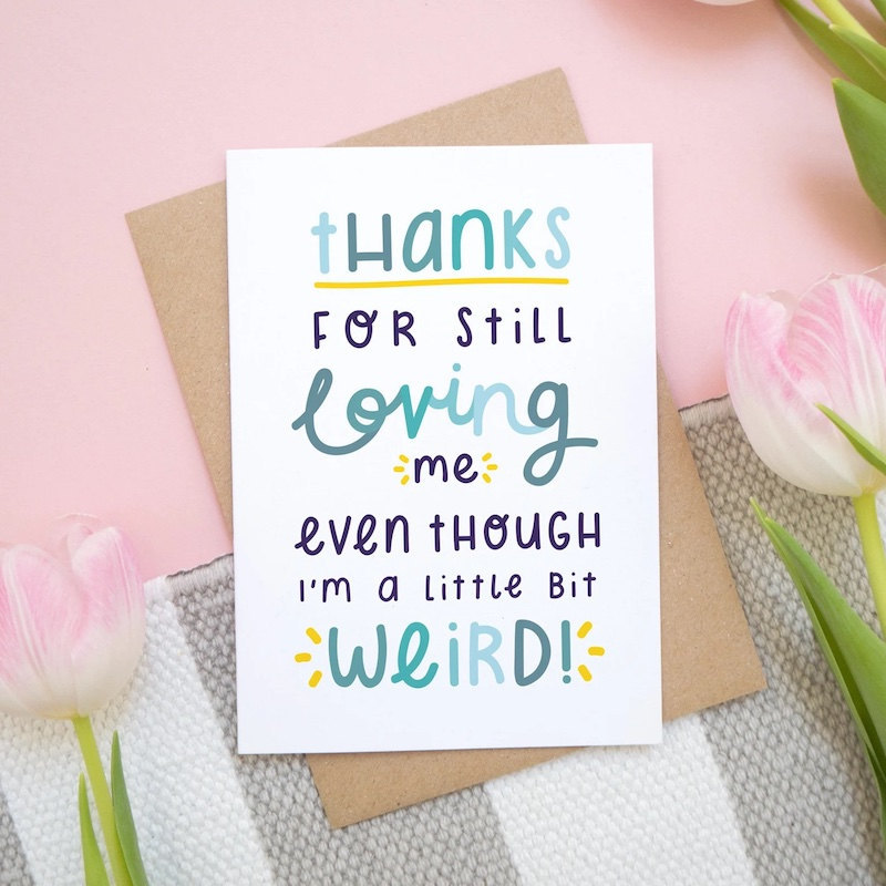 A little bit weird Mother's Day card A little bit weird Mother's Day card