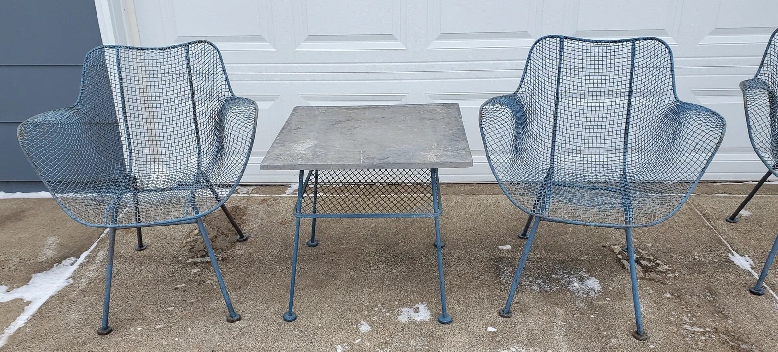Vintage metal chairs from Etsy