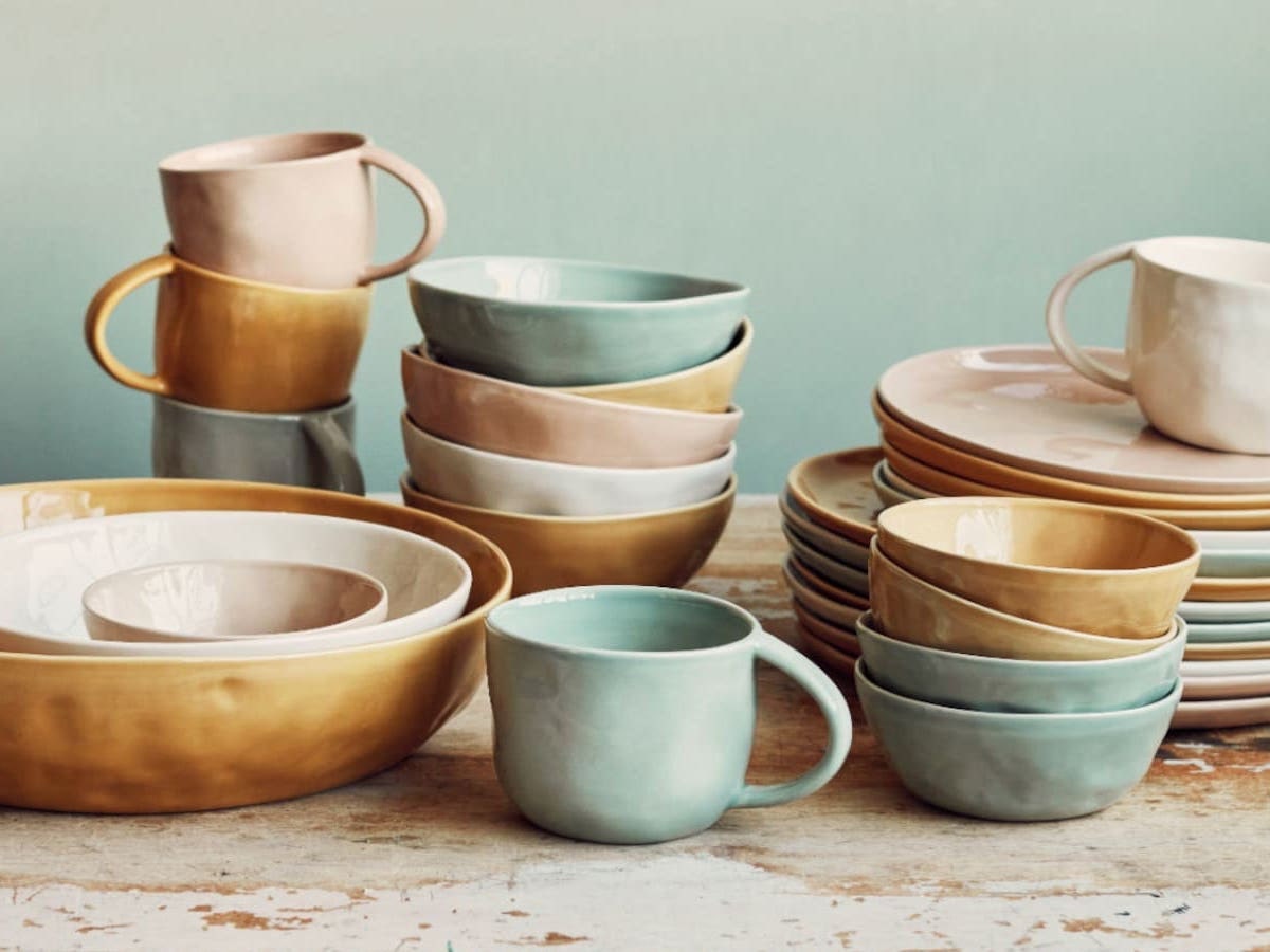 Colorful dishware sets from Barton Croft on Etsy. Colorful dishware sets from Barton Croft on Etsy.
