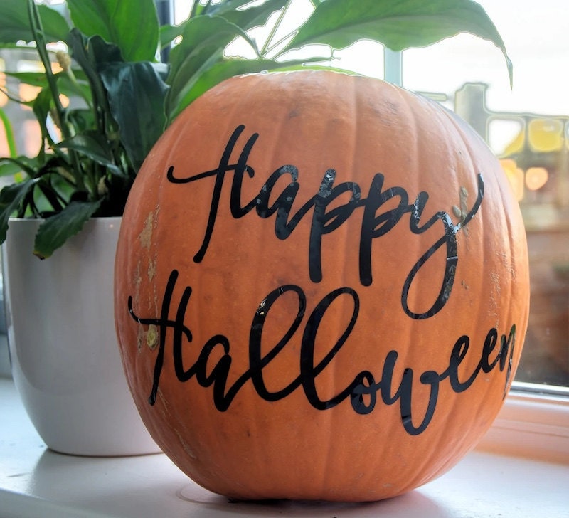 Easy Pumpkin Decorating Ideas : No-carve Kits and Templates | Etsy