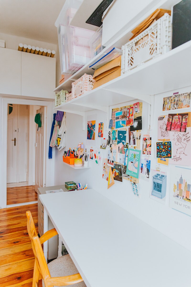 Frauke's colorful home office Frauke's colorful home office