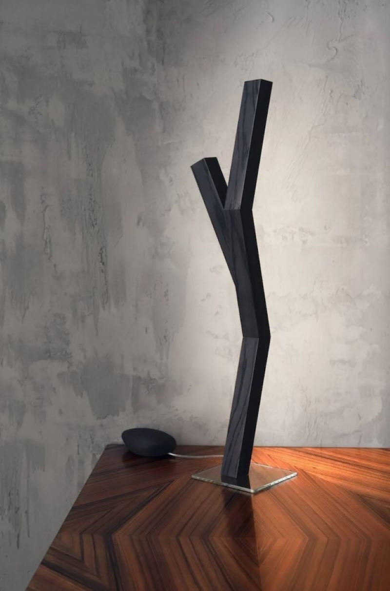 Modern black touch table lamp