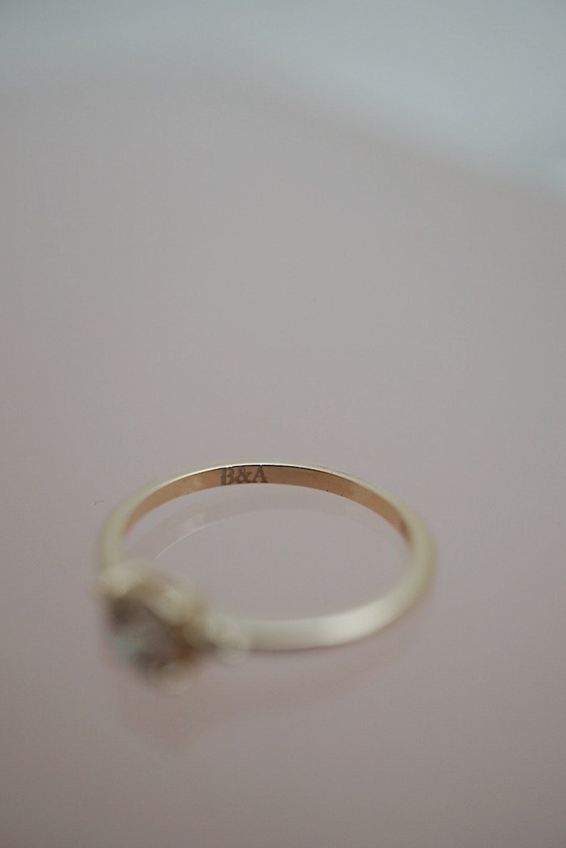 Engraved ring on Etsy