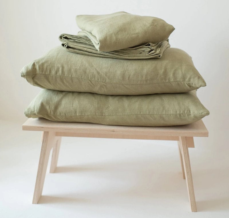 Linen sheets from Etsy