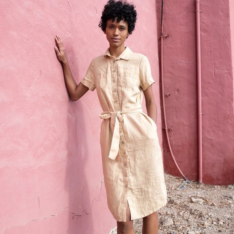 Linen shirtdress from Etsy