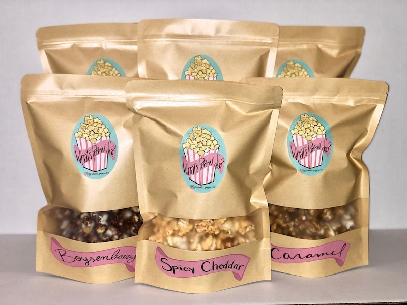 Gourmet popcorn from Etsy