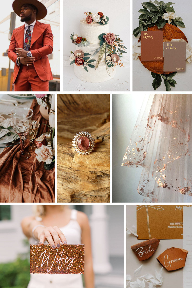 Rustic red fall wedding color inspiration