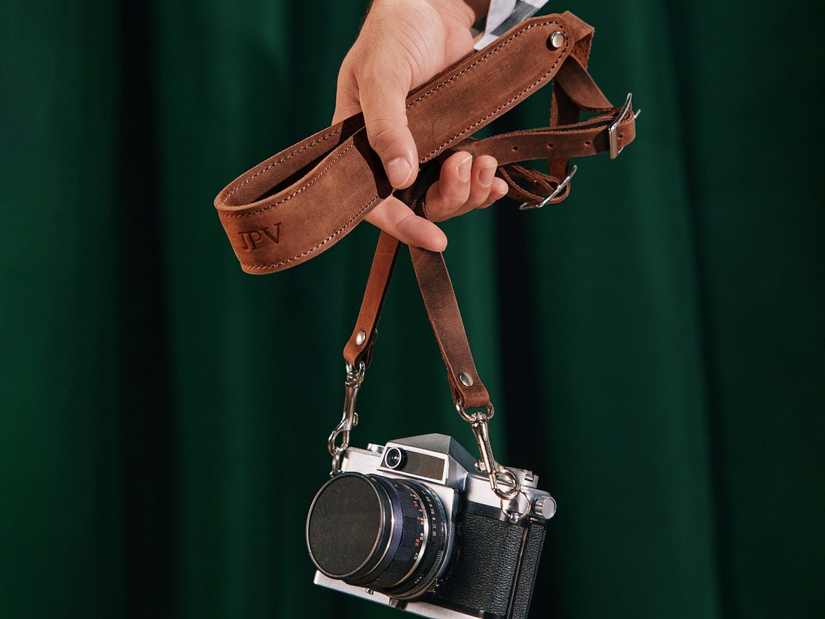 Personalized leather camera strap from Etsy Personalized leather camera strap from Etsy
