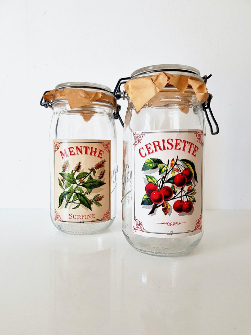 Vintage canning jars from Oh La La Camille